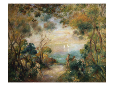 A Garden in Sorrento - Pierre Auguste Renoir Painting
